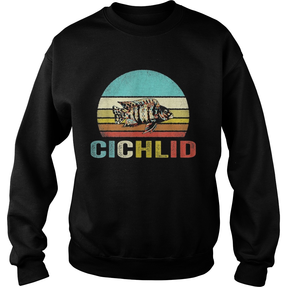 Hot Vintage Cichlid Sunset Sweatshirt