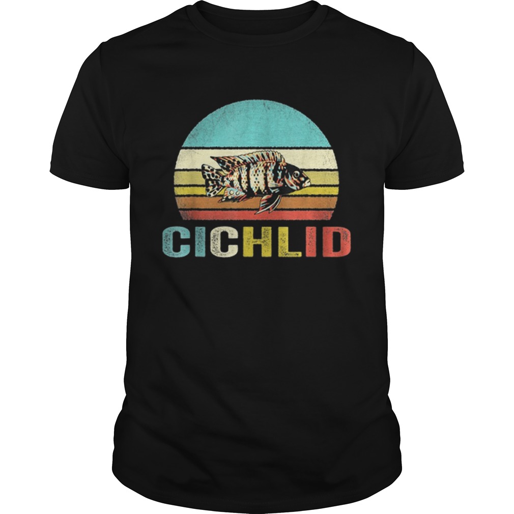 Hot Vintage Cichlid Sunset shirt