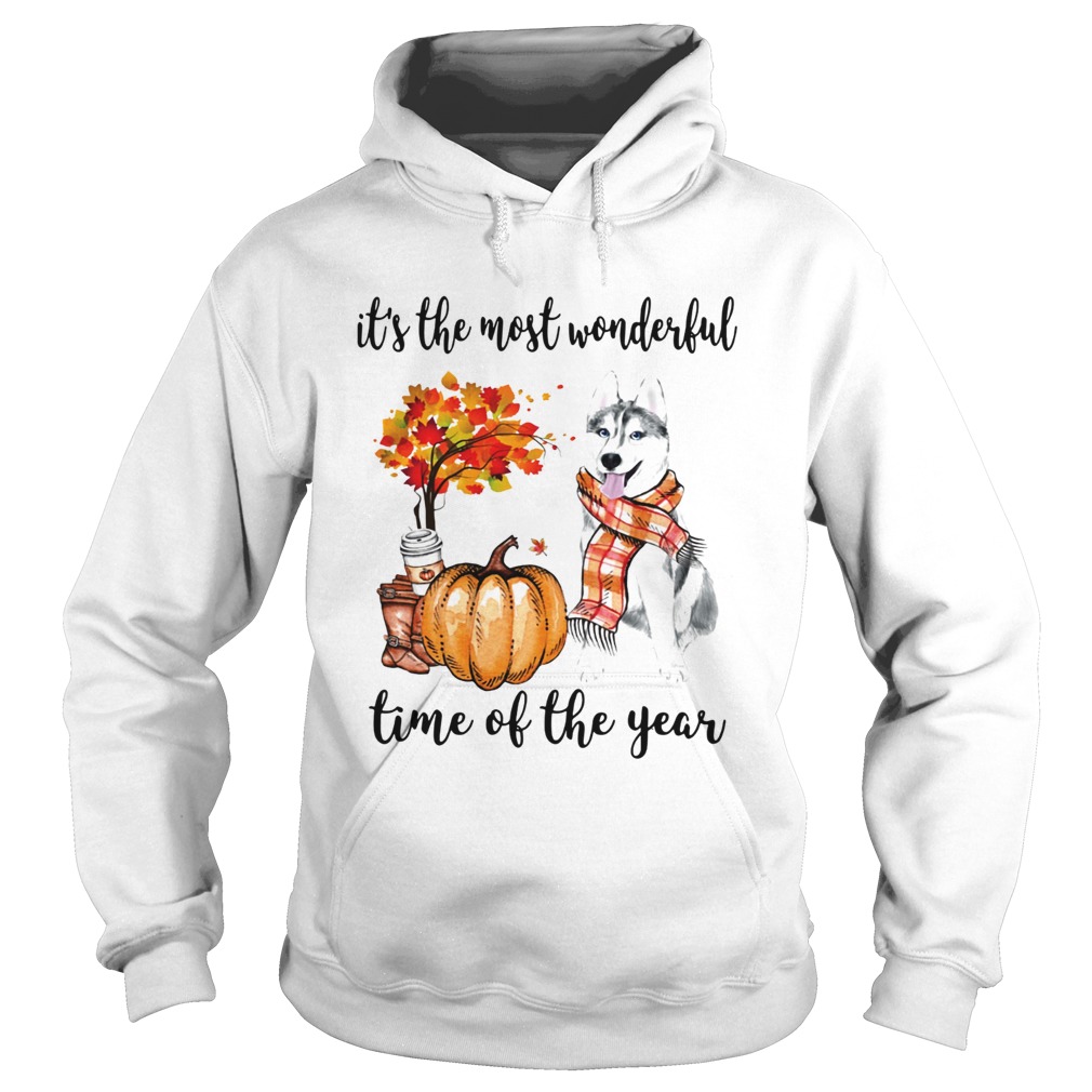 Husky its the most wonderful time of the year Hoodie