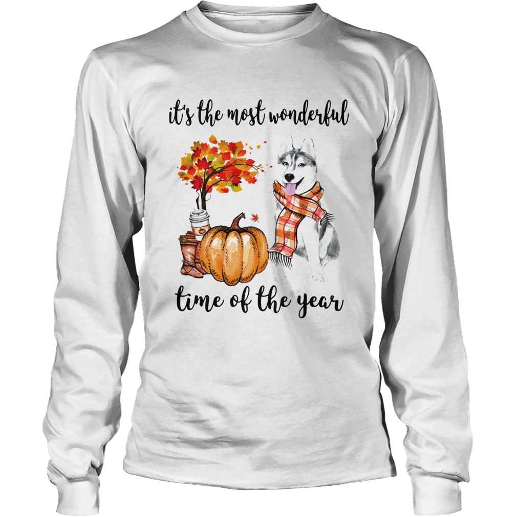 Husky its the most wonderful time of the year LongSleeve