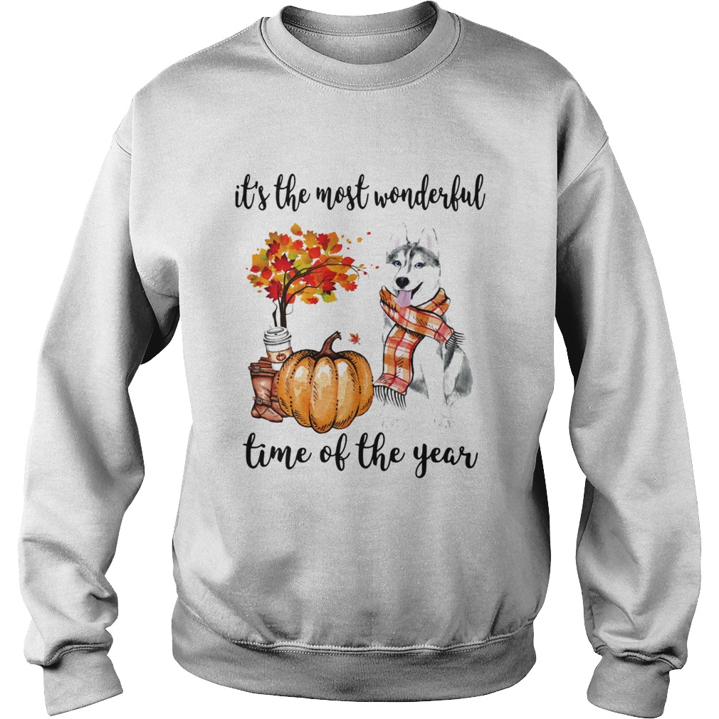 Husky its the most wonderful time of the year Sweatshirt