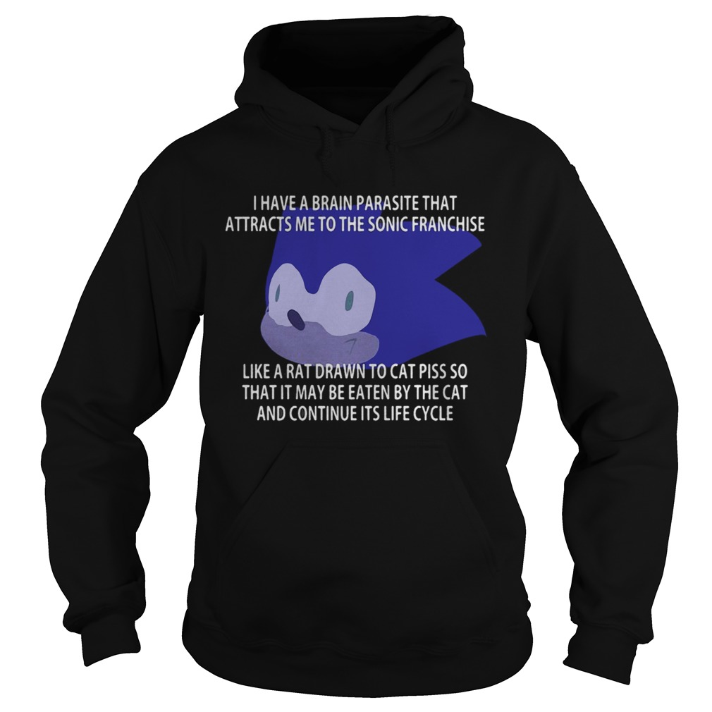 I Have A Brain Parasite That Attracts Me To The Sonic Franchise Like A Rat Shirt Hoodie