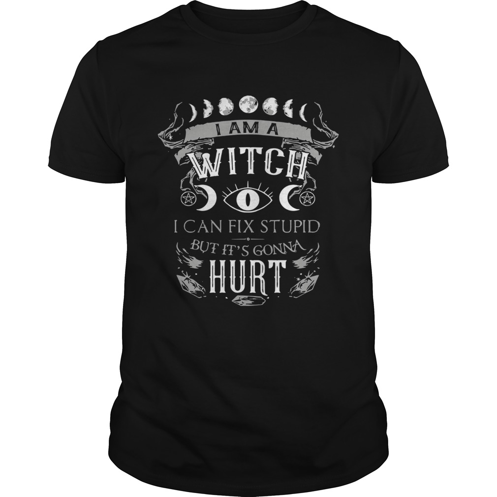 I am a witch I can fix stupid but its gonna hurt shirt