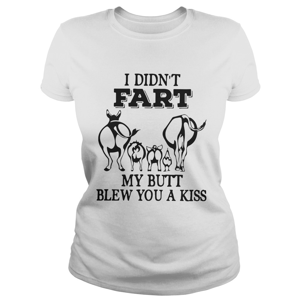 I didnt fart my butt blew you a kiss Classic Ladies
