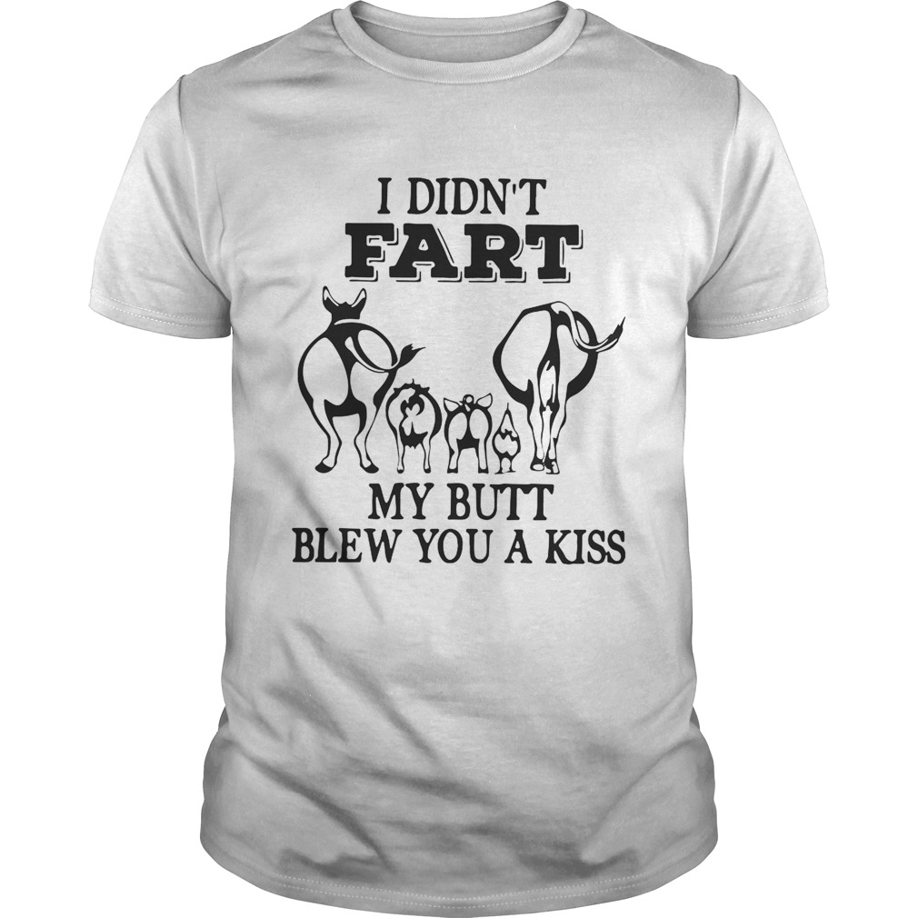 I didnt fart my butt blew you a kiss shirt