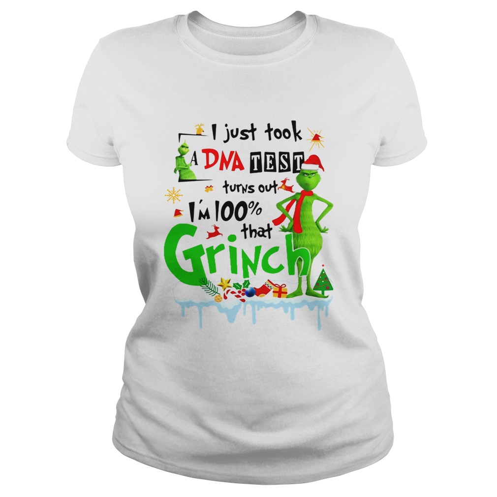I just took a DNA test turns out Im 100 that Grinch Christmas Classic Ladies