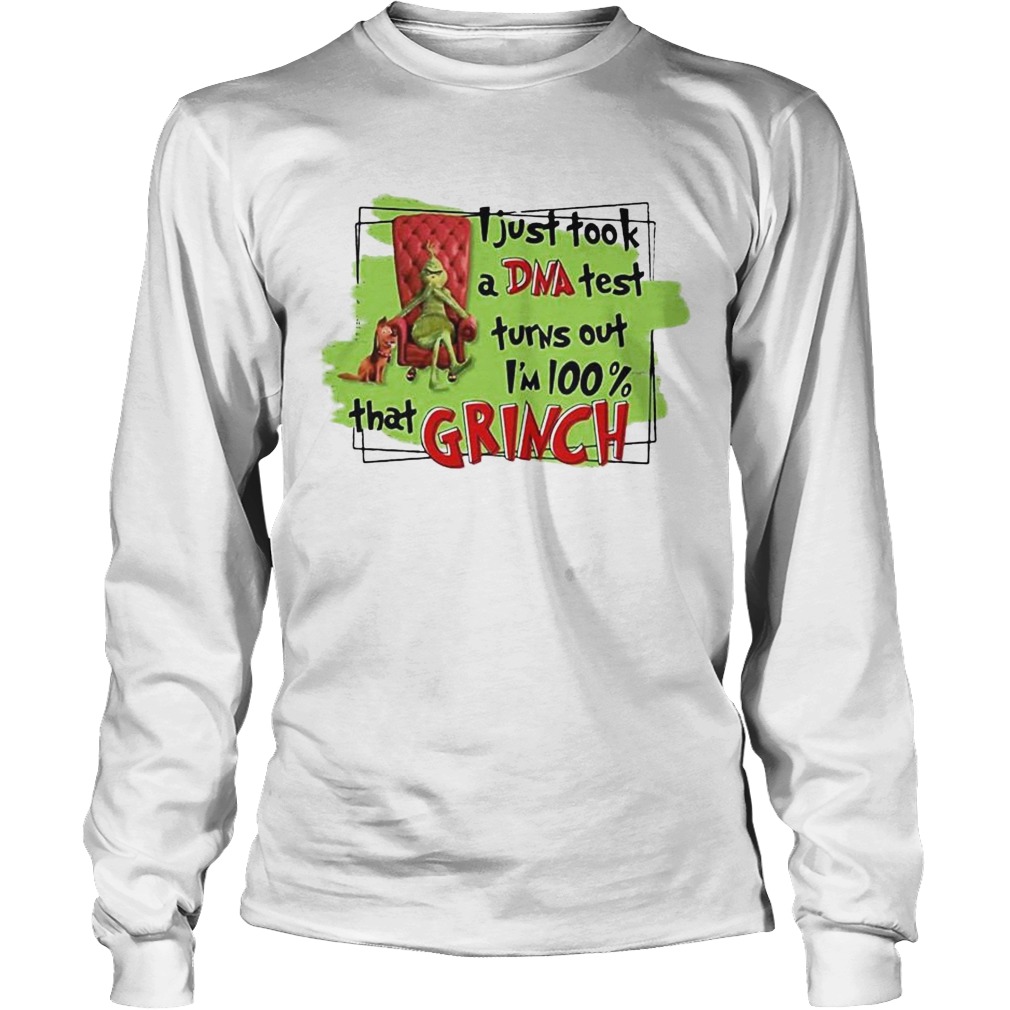 I just took a DNA test turns out Im 100 that Grinch LongSleeve