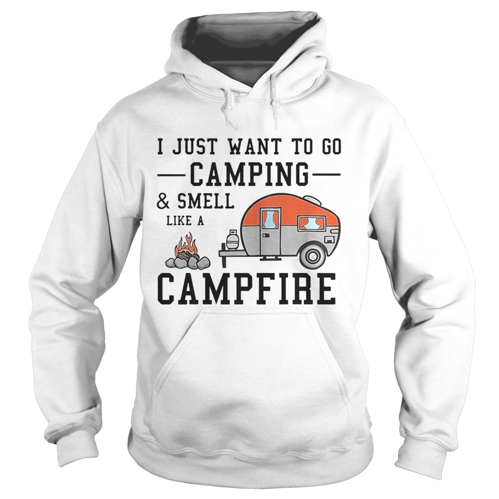 I just want to go camping and smell like a campfire Hoodie