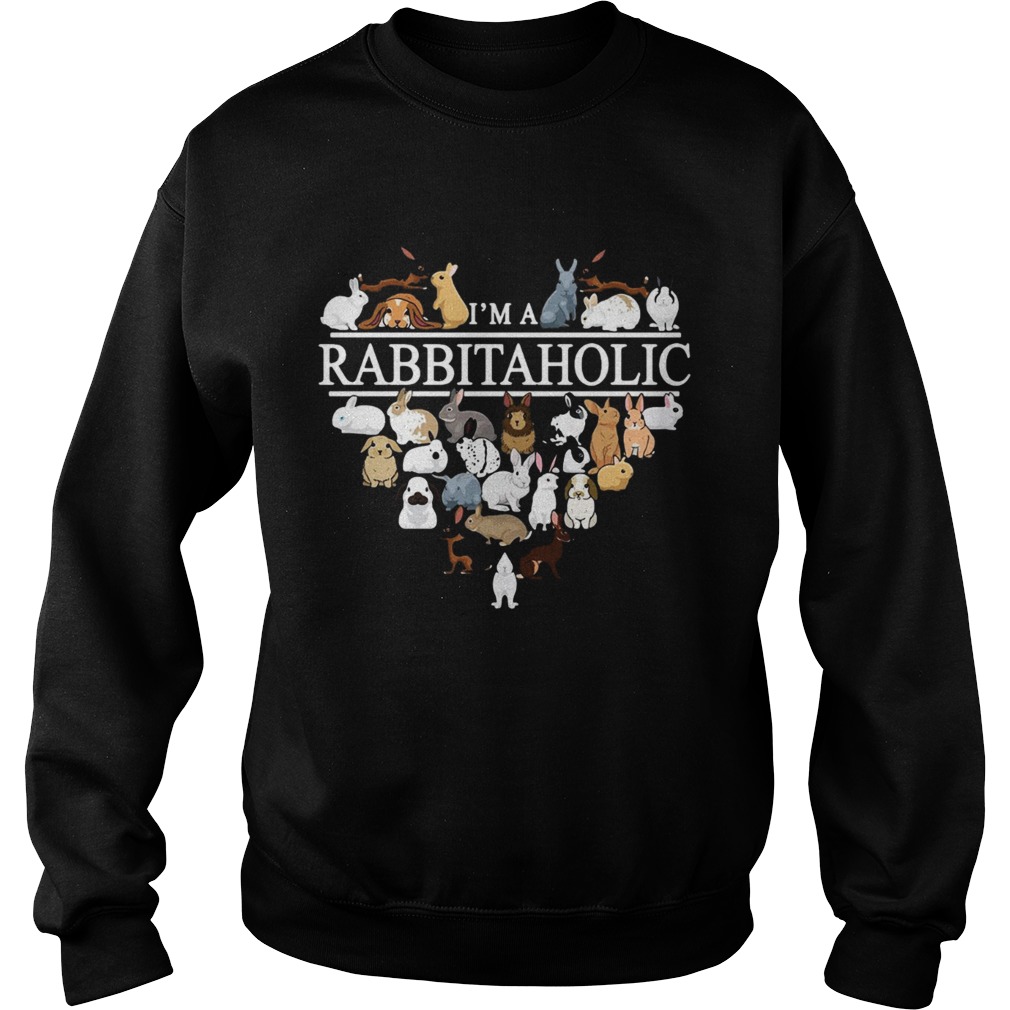 Im a Rabbit Aholic heart Sweatshirt