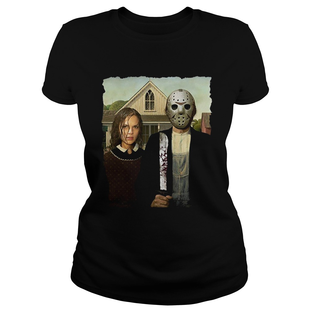 Jason Voorhees and his girlfriend American Gothic Classic Ladies
