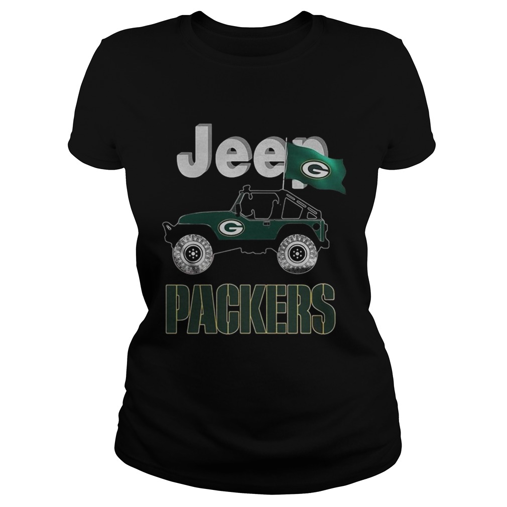 Jeep Green Bay Packers flag Classic Ladies