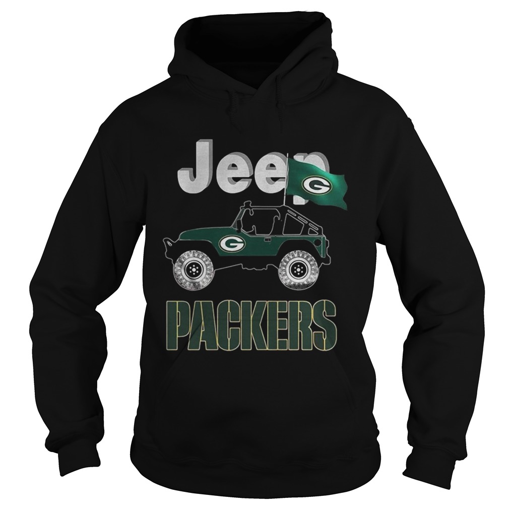Jeep Green Bay Packers flag Hoodie