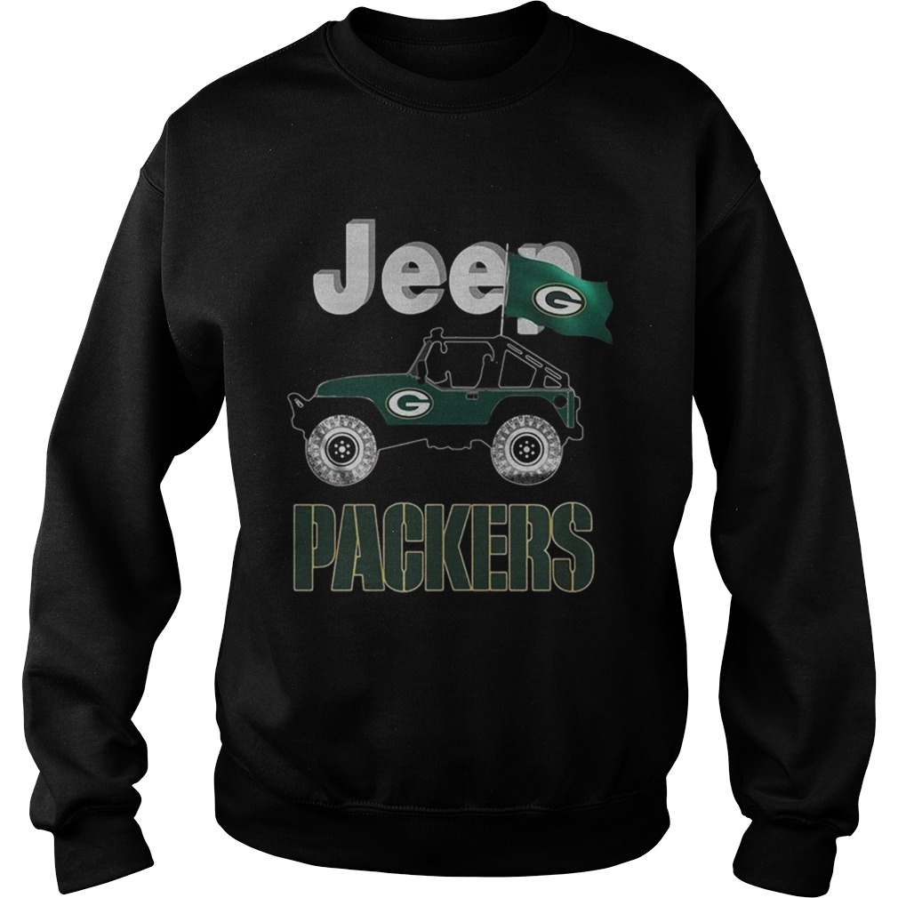 Jeep Green Bay Packers flag Sweatshirt