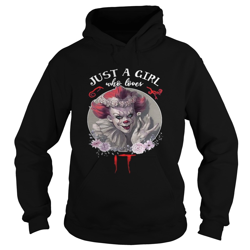 Just a girl who love it Pennywise floral Hoodie