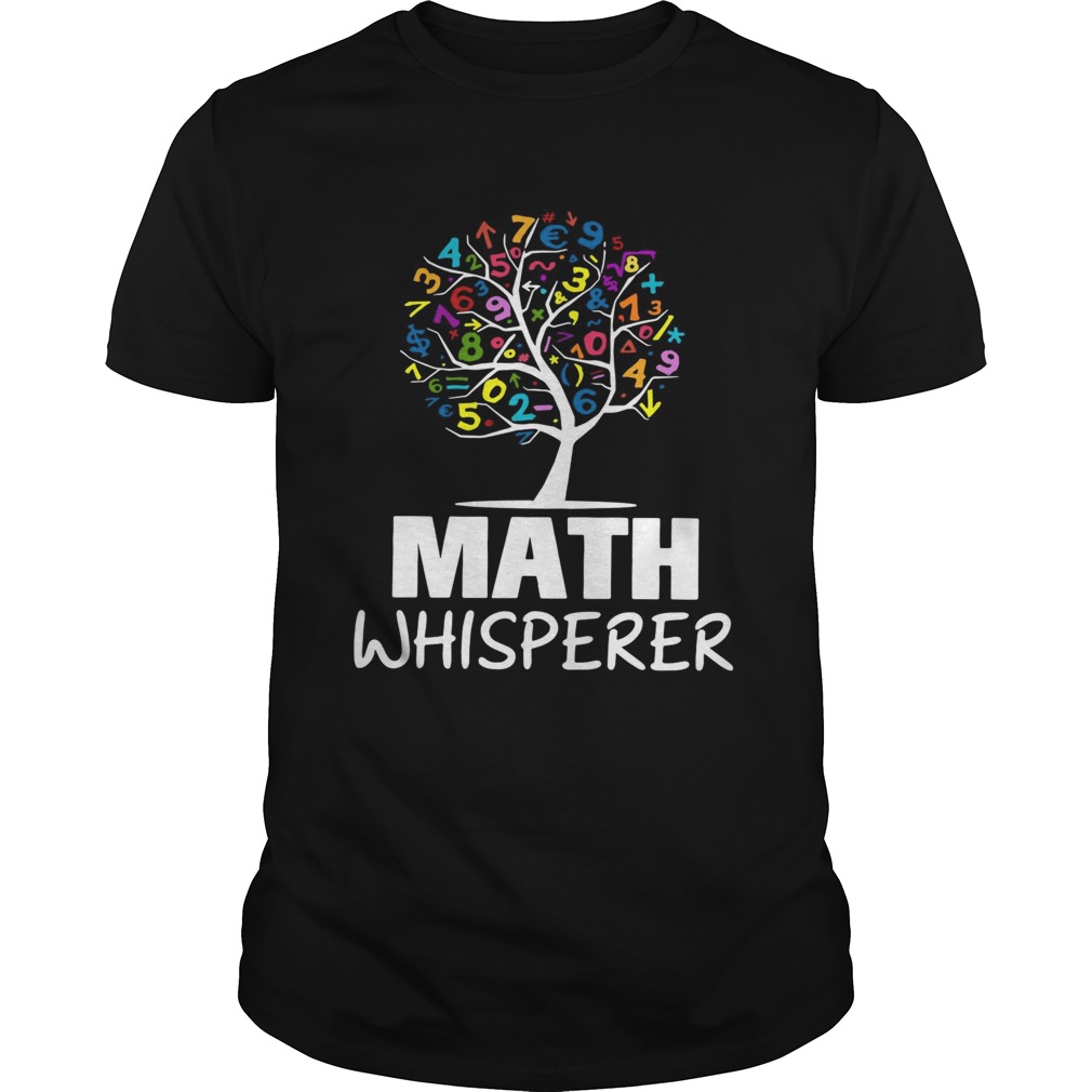 Math whisperer tree shirt
