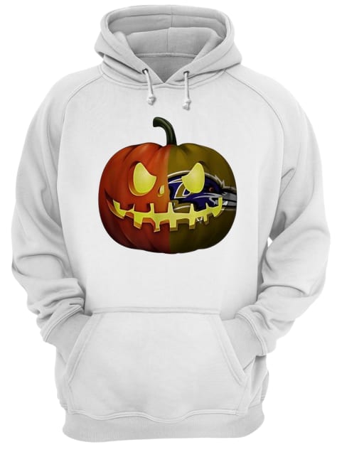NFL Baltimore Ravens pumpkin Halloween Unisex Hoodie