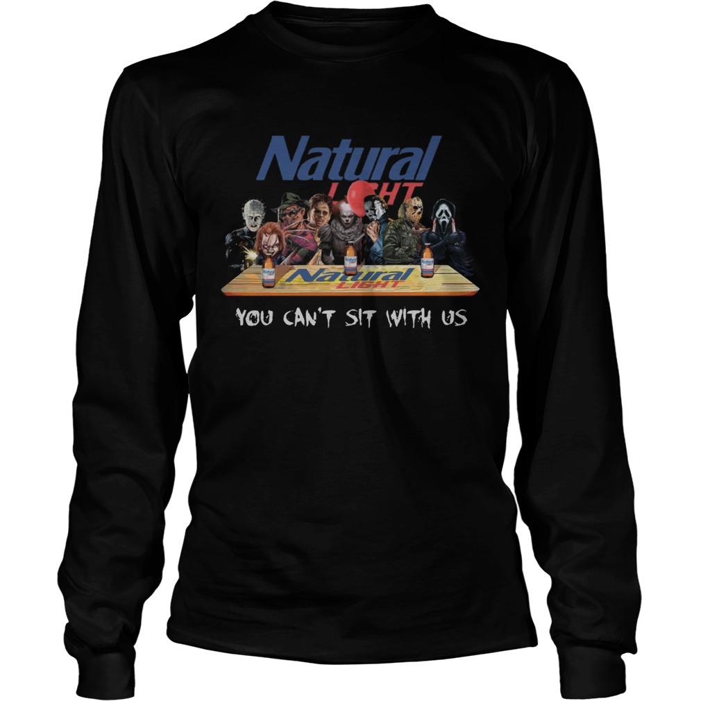 Natural Light Halloween Horror You Cant Sit With Us Shirt LongSleeve