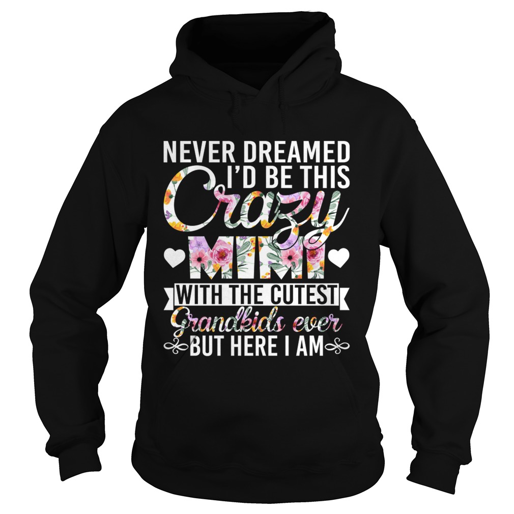 Never Dreamed Id Be This Crazy Mimi With The Cutest Grandkids Ever But Here I Am Shirt Hoodie