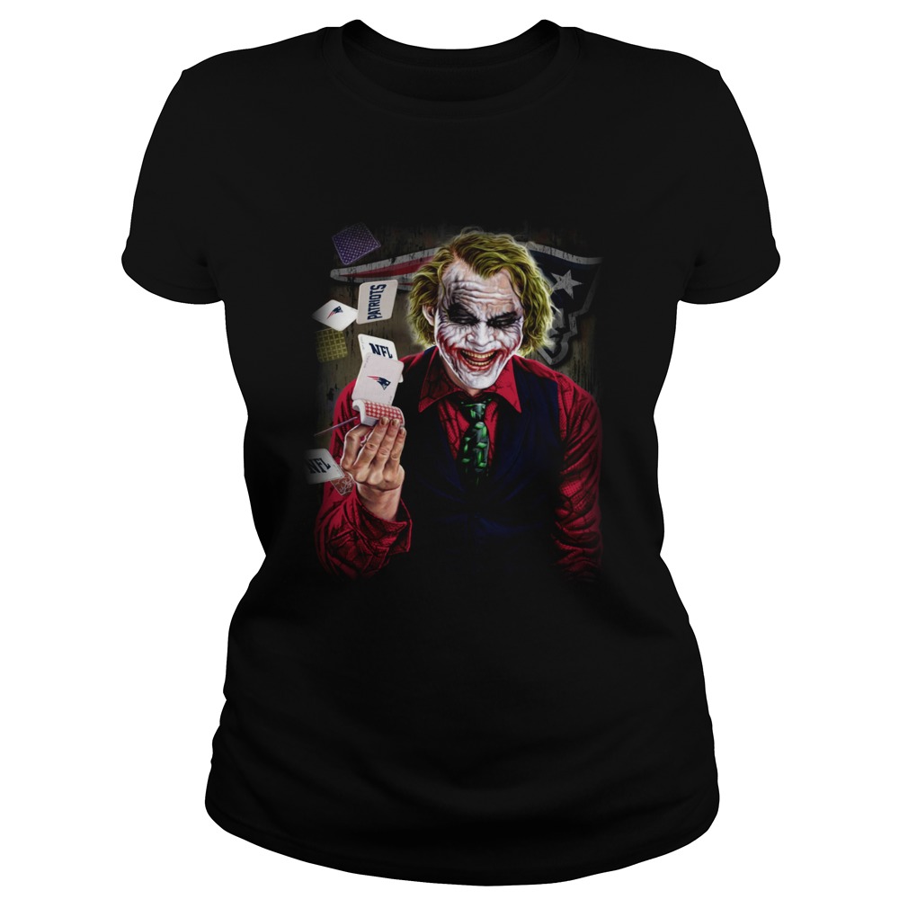 New England Patriots Joker Poker Shirt Classic Ladies
