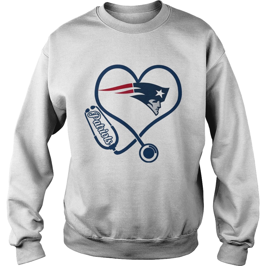 New England Patriots nurse heart Sweatshirt