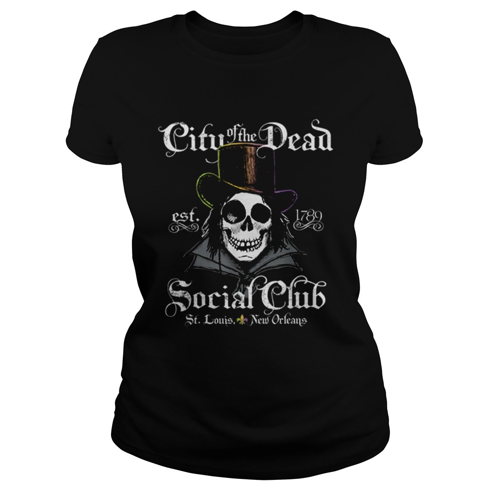 New Orleans City Of The Dead Doctor Goth Skull Halloween Classic Ladies
