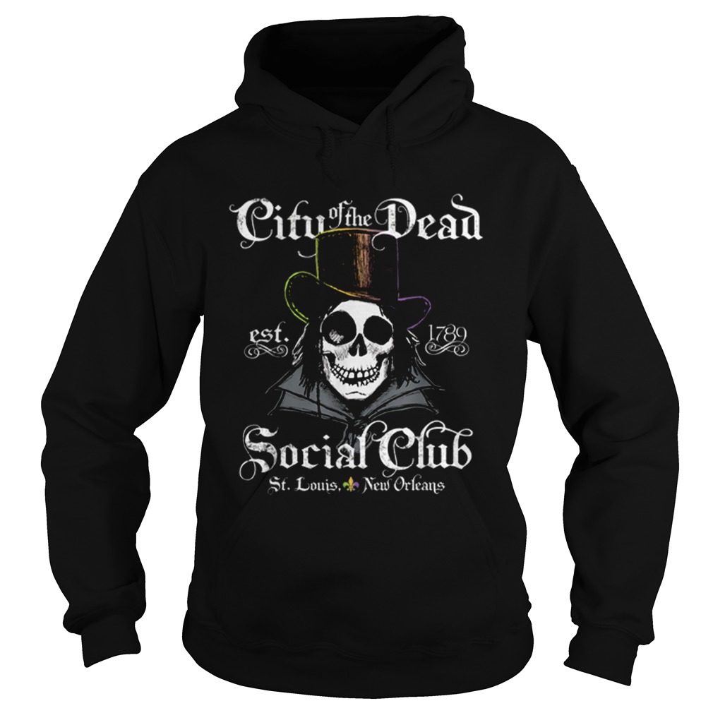 New Orleans City Of The Dead Doctor Goth Skull Halloween Hoodie