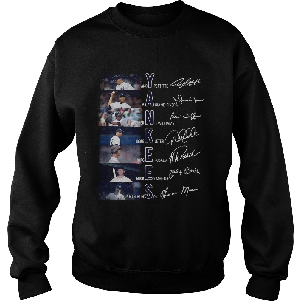 New York Yankees members signature Sweatshirt