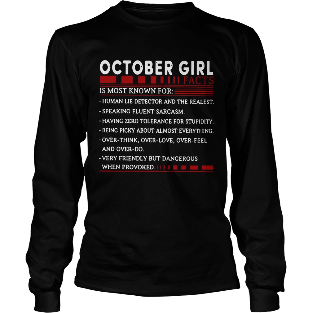 October Girl facts is most known for LongSleeve