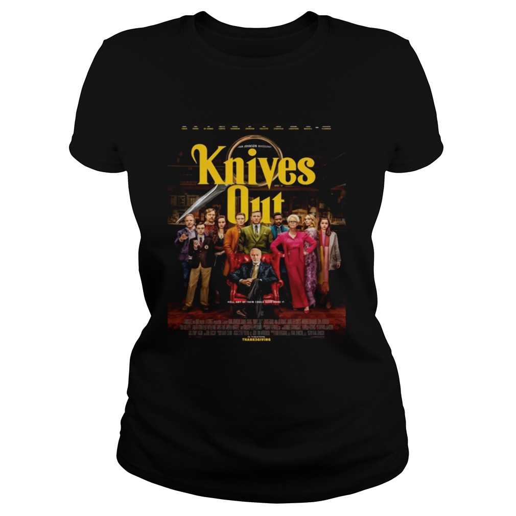 Offcial Knives Out Thanksgiving Shirt Classic Ladies