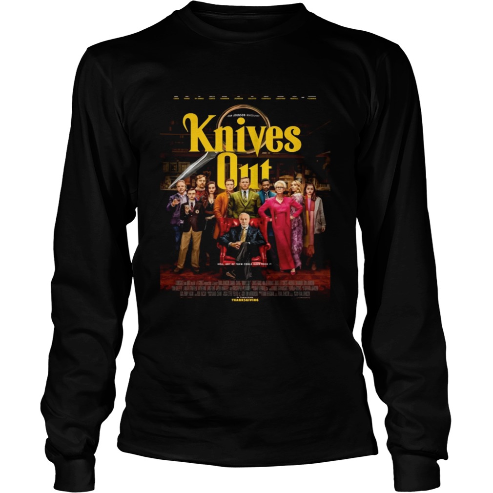 Offcial Knives Out Thanksgiving Shirt LongSleeve