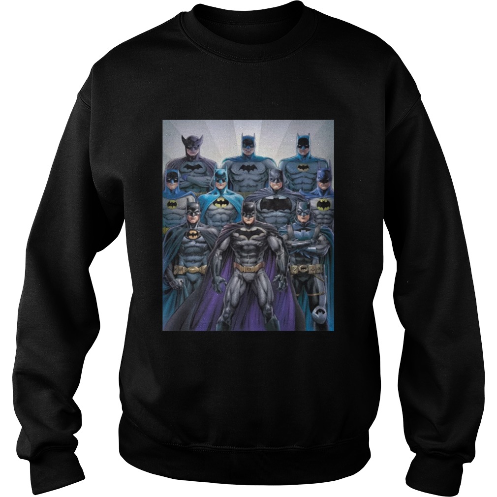 Official 80th Anniversary Batman Through The Decades Shirt Sweatshirt