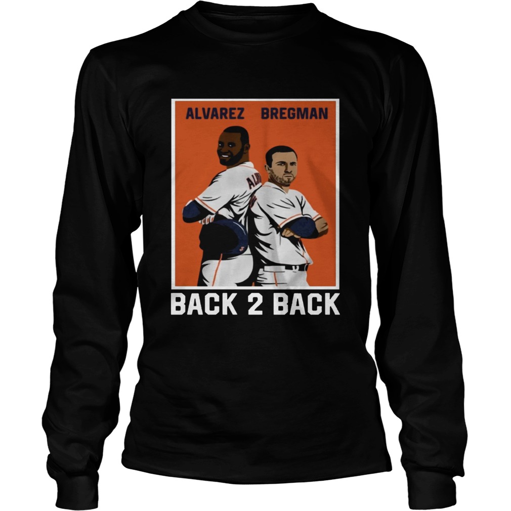 Official Alvarez Bregman Back 2 Back Shirt LongSleeve