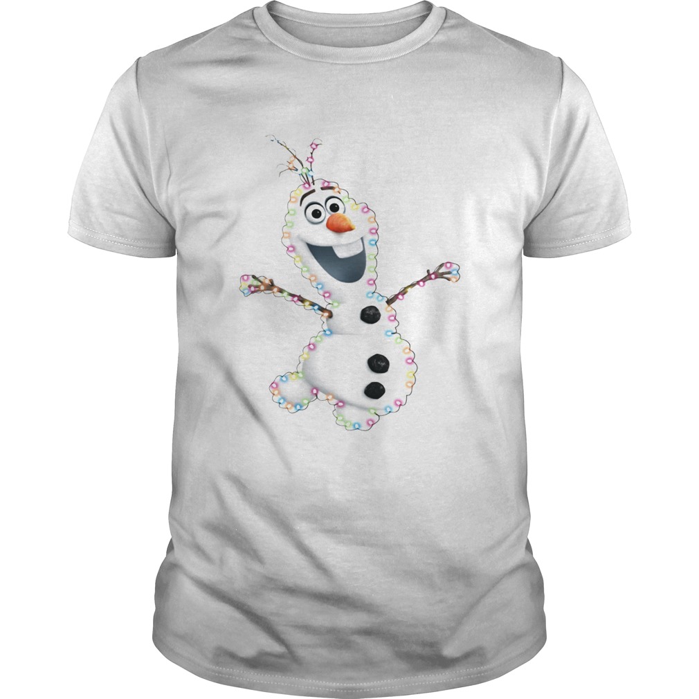 Olaf Christmas light shirt