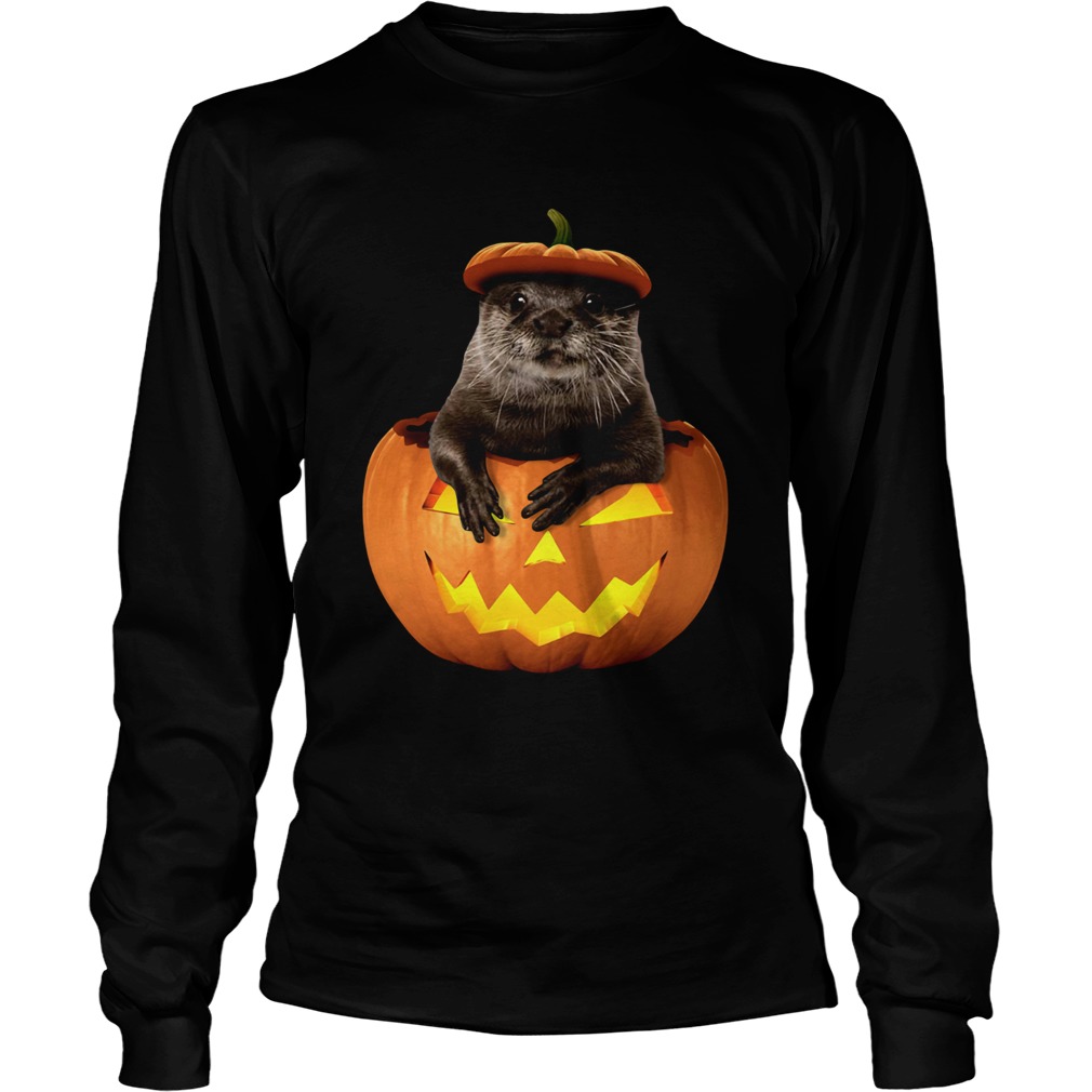 Otter in Pumpkin Halloween LongSleeve