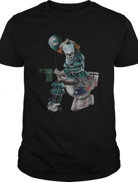 Pennywise Miami Dolphins New York Jets and New England Patriots toilet shirt