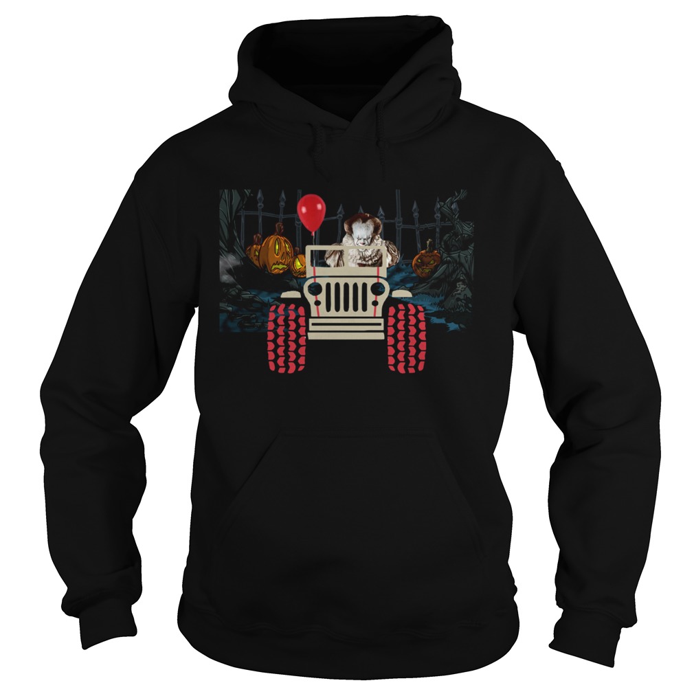 Pennywise and Jeep Halloween Hoodie