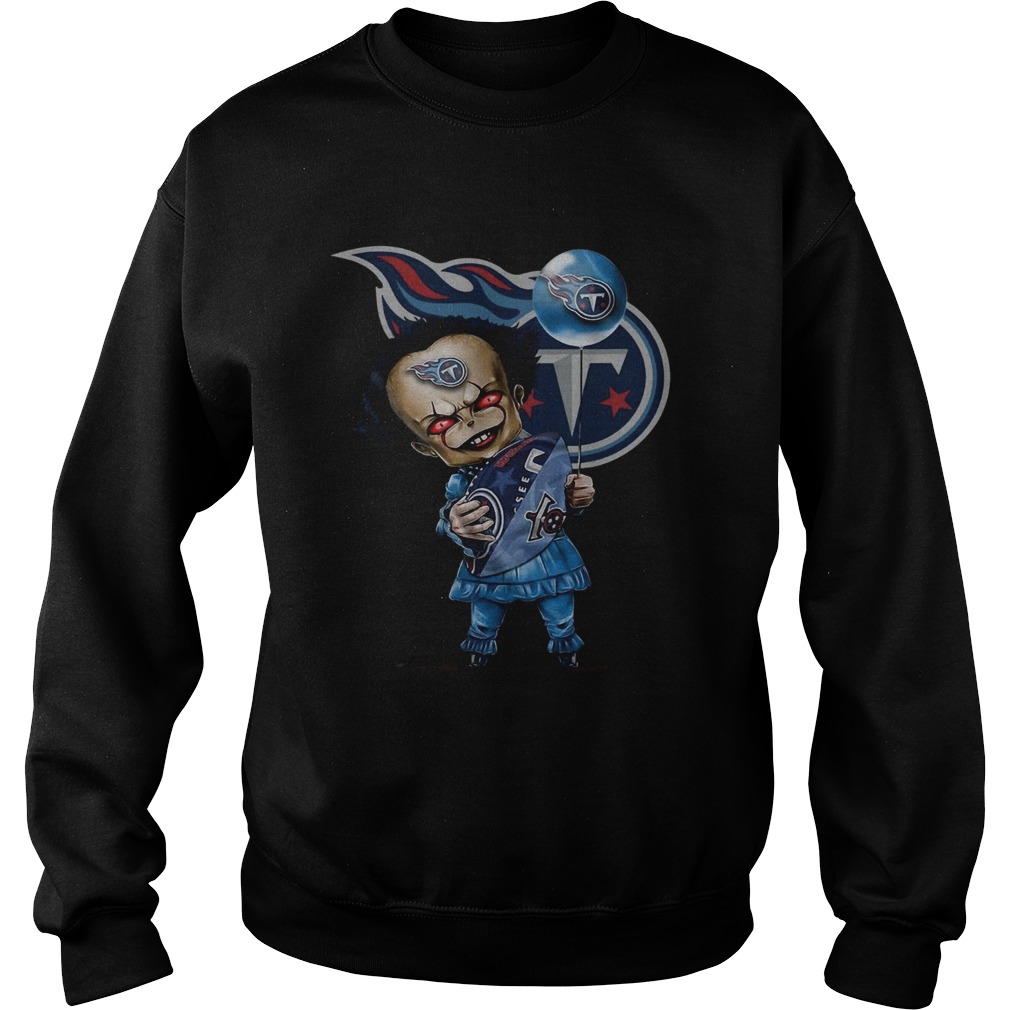 Pennywise hugging Tennessee Titans Sweatshirt