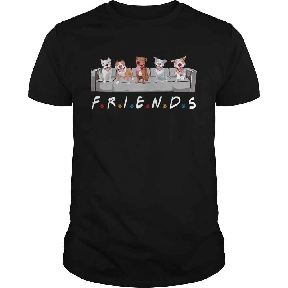 Pitbull Friends tv shirt
