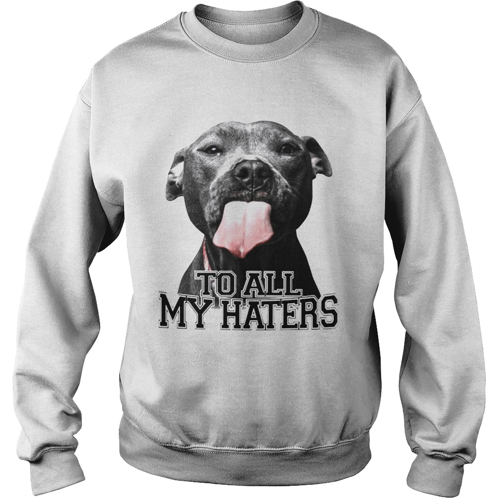 Pitbull to all my haters Sweatshirt
