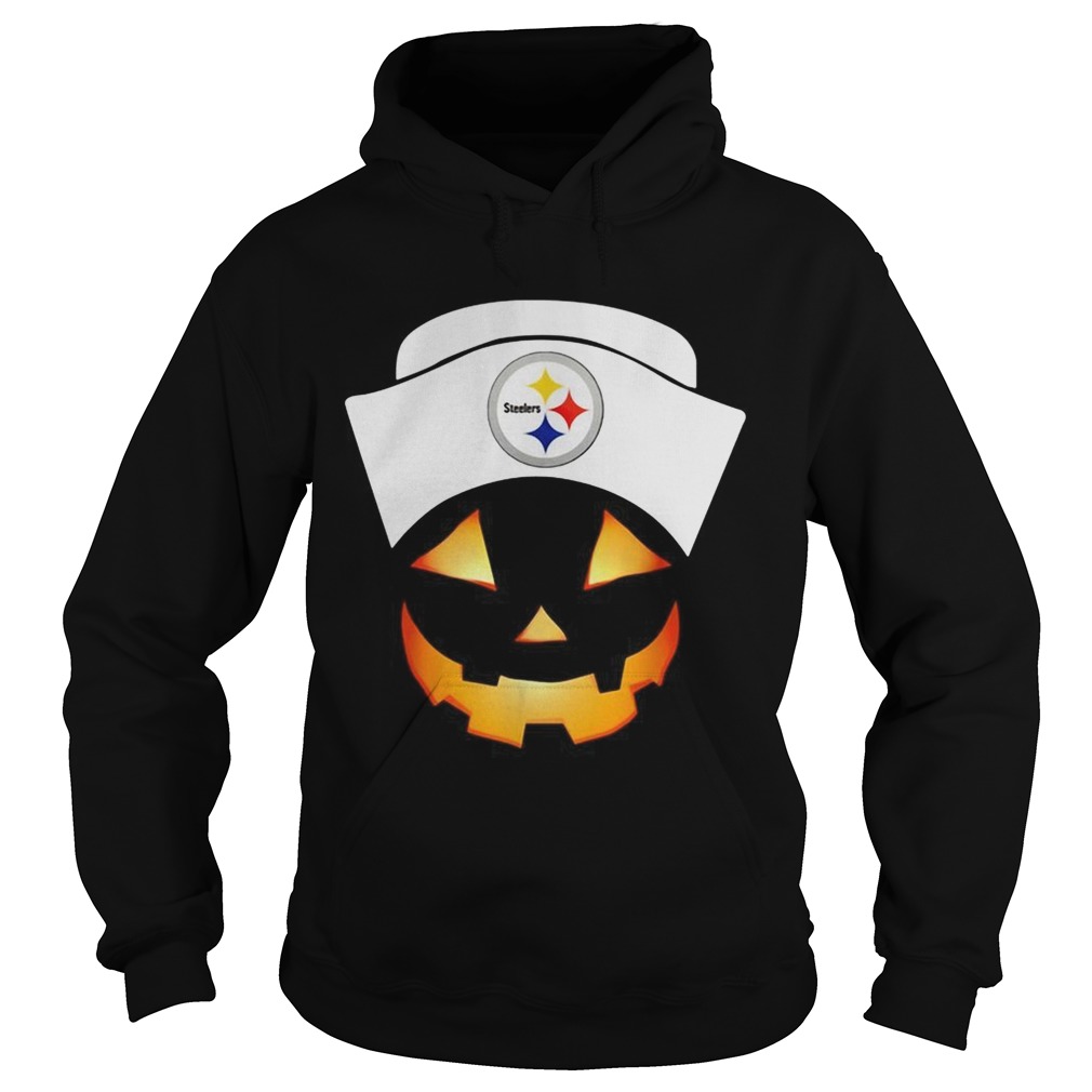 Pittsburgh Steelers Nurse Pumpkin face Hoodie