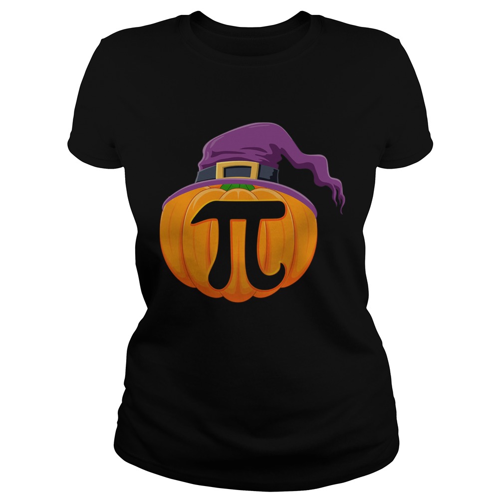 Pumpkin Pi Halloween Math Teacher Gifts For Kids TShirt Classic Ladies