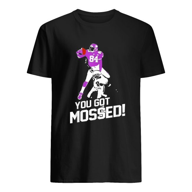 Randy Moss Over Charles Woodson you got mossed 84 shirt