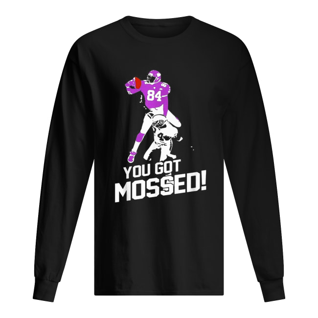 Randy Moss Over Charles Woodson you got mossed 84 Long Sleeved T-shirt 
