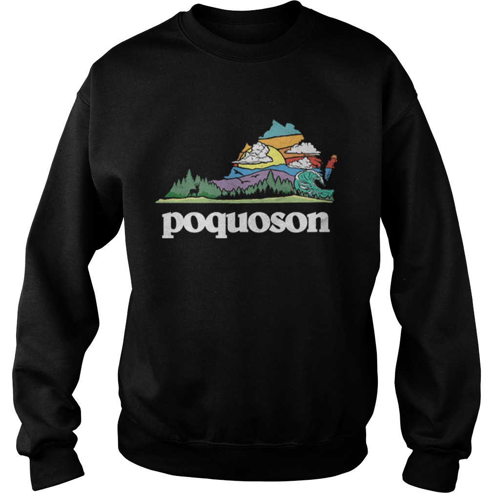 Retro Poquoson Virginia Outdoors Nature Lover Sweatshirt