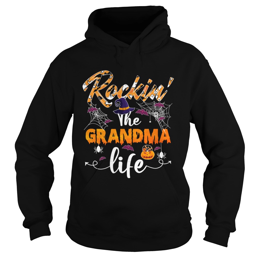 Rockin The Grandma Life Funny Halloween Saying Shirt Hoodie