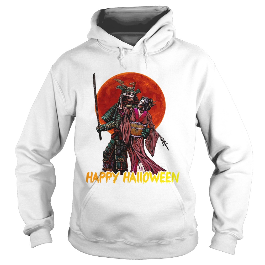 Samurai Skellington Happy Halloween Hoodie