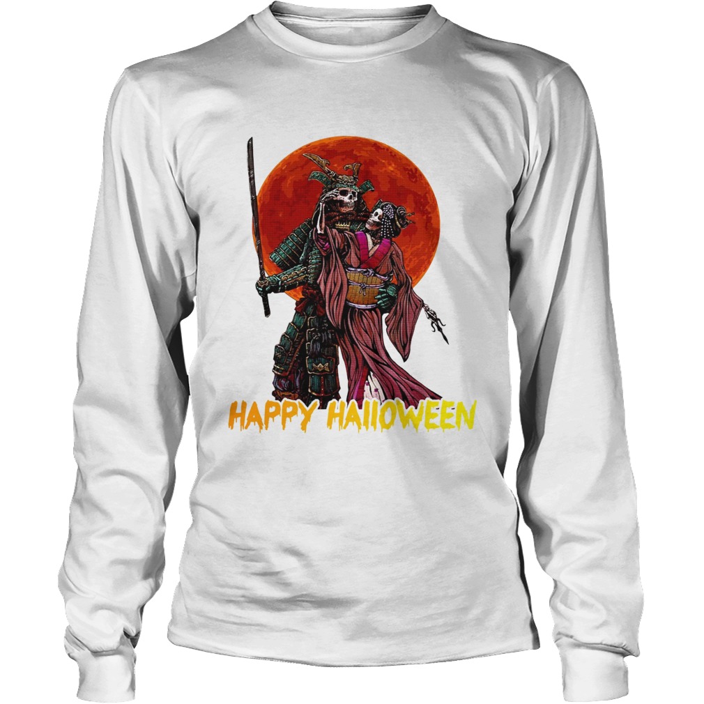 Samurai Skellington Happy Halloween LongSleeve