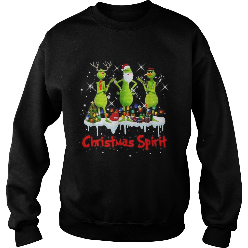 Satan Claus Grinch Christmas spirit Sweatshirt
