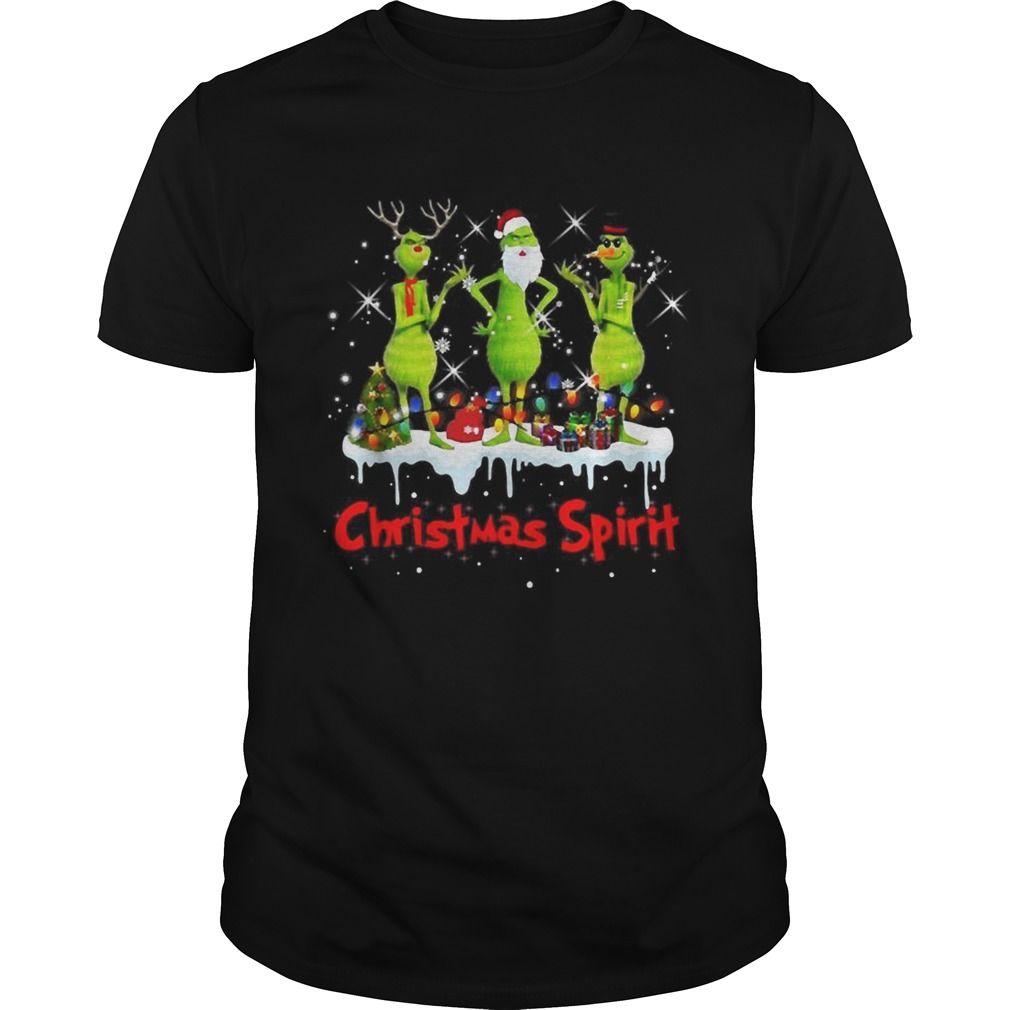 Satan Claus Grinch Christmas spirit shirt