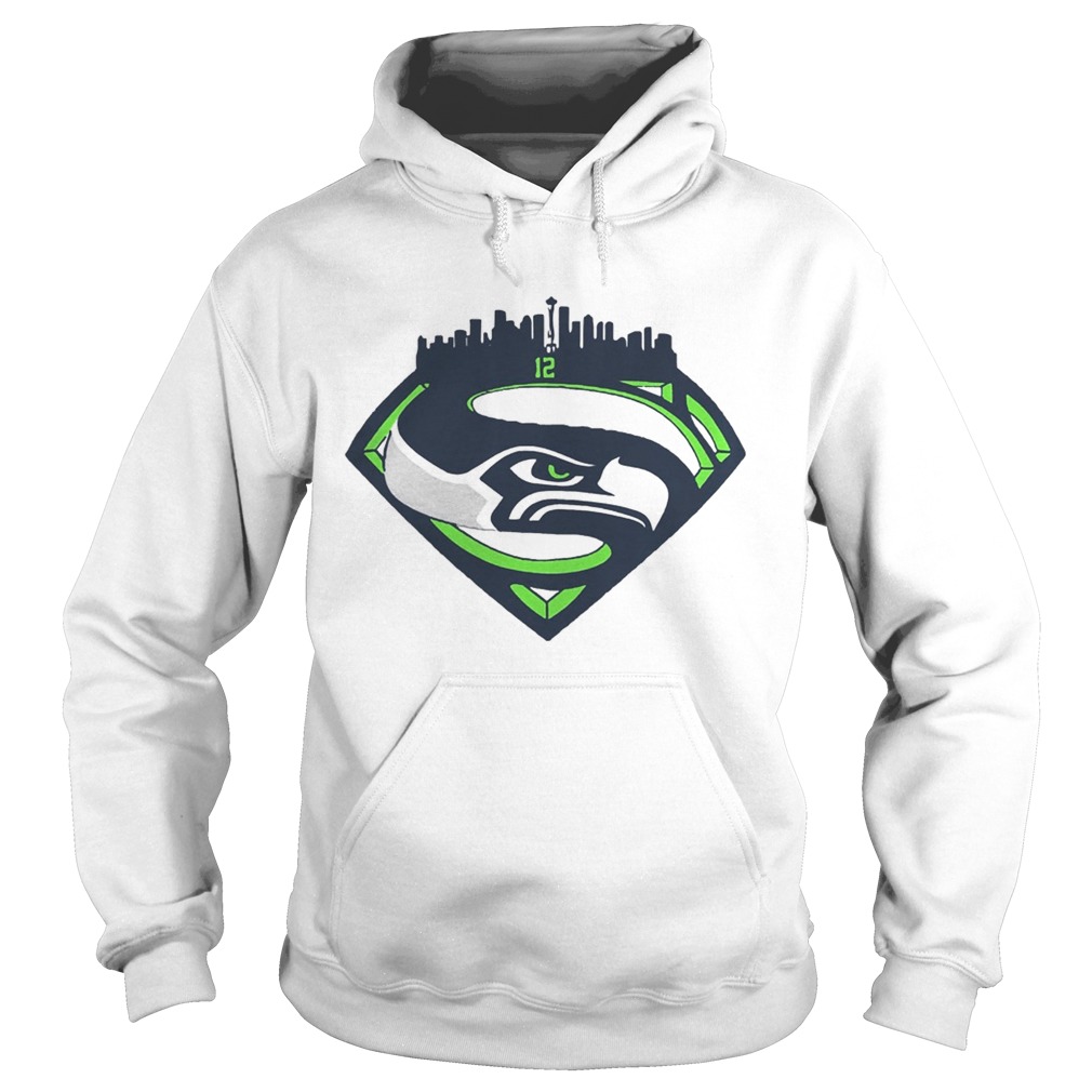 Seattle Seahawks Superman 12 Shirt Hoodie